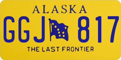 AK license plate GGJ817