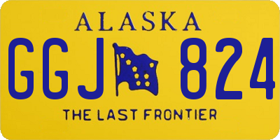 AK license plate GGJ824