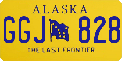AK license plate GGJ828
