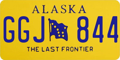 AK license plate GGJ844