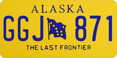 AK license plate GGJ871