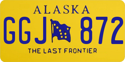 AK license plate GGJ872