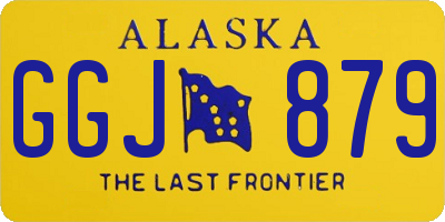AK license plate GGJ879