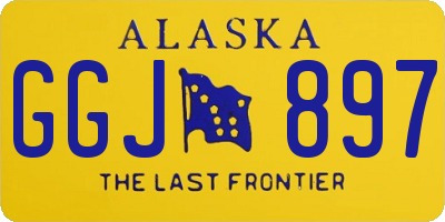 AK license plate GGJ897