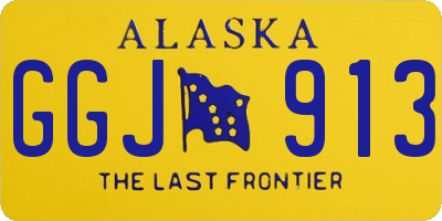 AK license plate GGJ913
