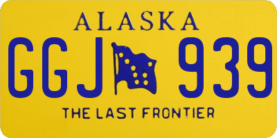 AK license plate GGJ939