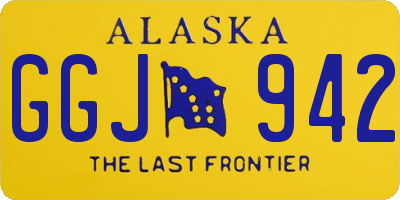 AK license plate GGJ942