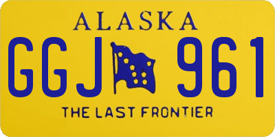 AK license plate GGJ961