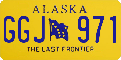 AK license plate GGJ971