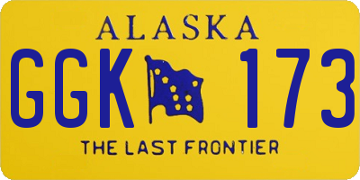 AK license plate GGK173