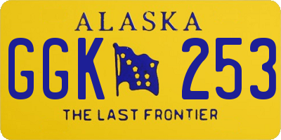 AK license plate GGK253