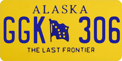 AK license plate GGK306