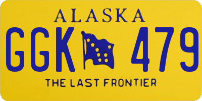 AK license plate GGK479