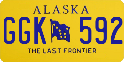 AK license plate GGK592