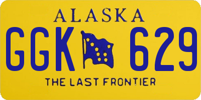 AK license plate GGK629