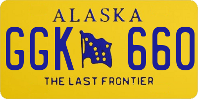 AK license plate GGK660