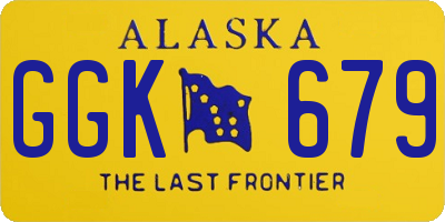 AK license plate GGK679