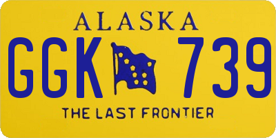 AK license plate GGK739