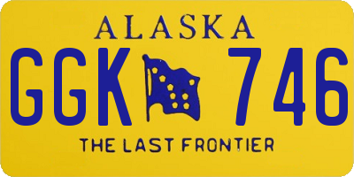 AK license plate GGK746