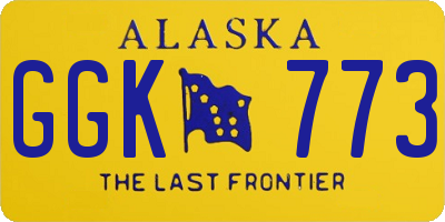 AK license plate GGK773