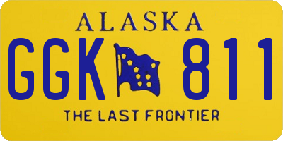 AK license plate GGK811