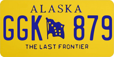 AK license plate GGK879