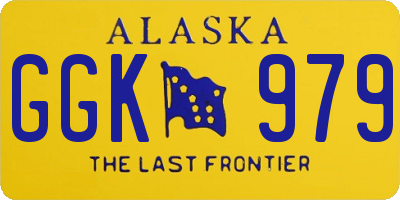 AK license plate GGK979