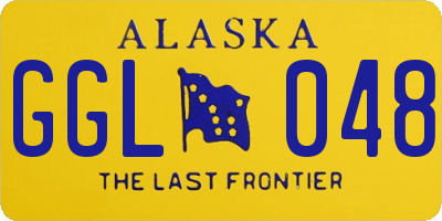 AK license plate GGL048