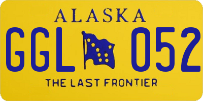 AK license plate GGL052