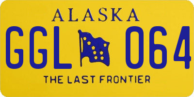 AK license plate GGL064