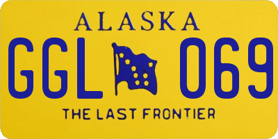 AK license plate GGL069