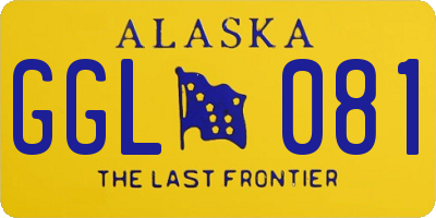 AK license plate GGL081