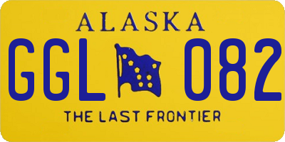 AK license plate GGL082