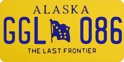 AK license plate GGL086
