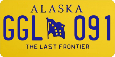 AK license plate GGL091