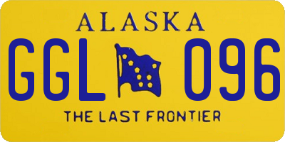 AK license plate GGL096