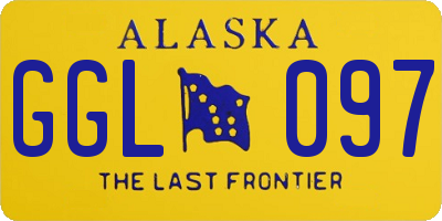 AK license plate GGL097