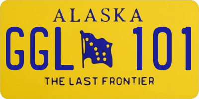 AK license plate GGL101