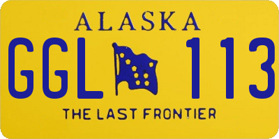AK license plate GGL113