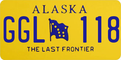 AK license plate GGL118