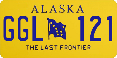 AK license plate GGL121