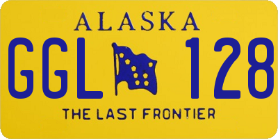 AK license plate GGL128