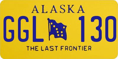AK license plate GGL130