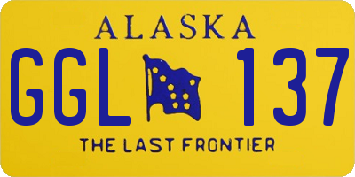 AK license plate GGL137