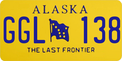 AK license plate GGL138