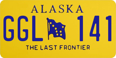 AK license plate GGL141