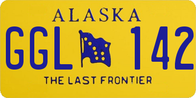 AK license plate GGL142