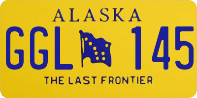 AK license plate GGL145