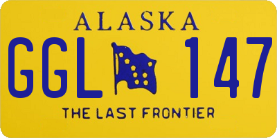 AK license plate GGL147