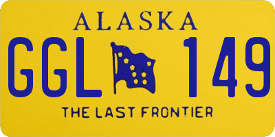 AK license plate GGL149